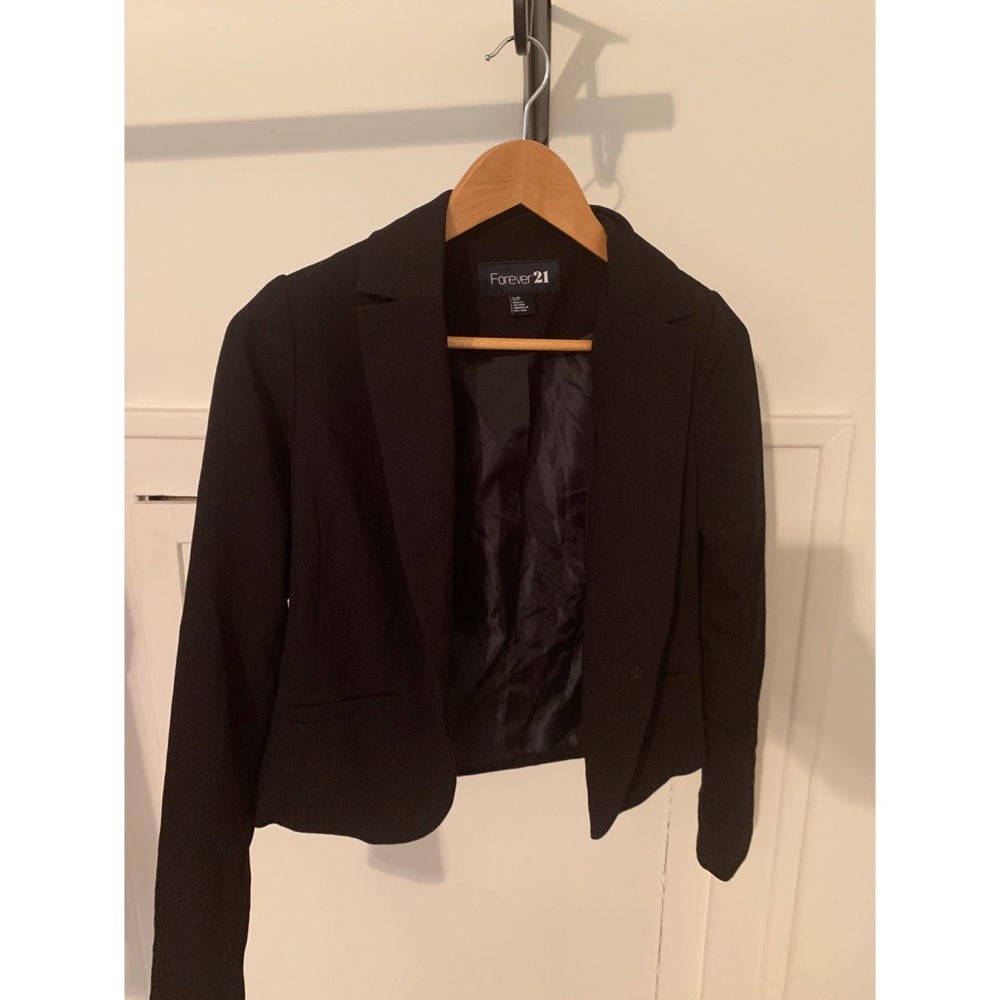 Forever 21 work blazer black